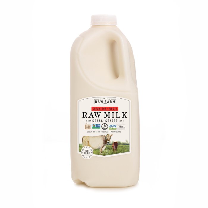 Raw milk nutrition facts