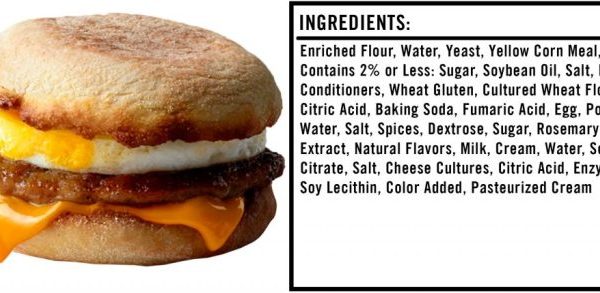 Sausage egg mcmuffin nutrition facts