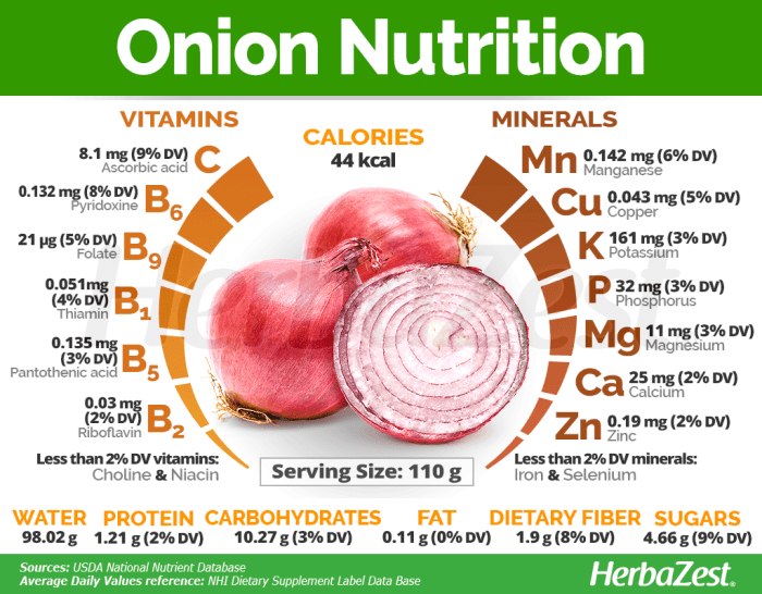 Red onion nutrition facts